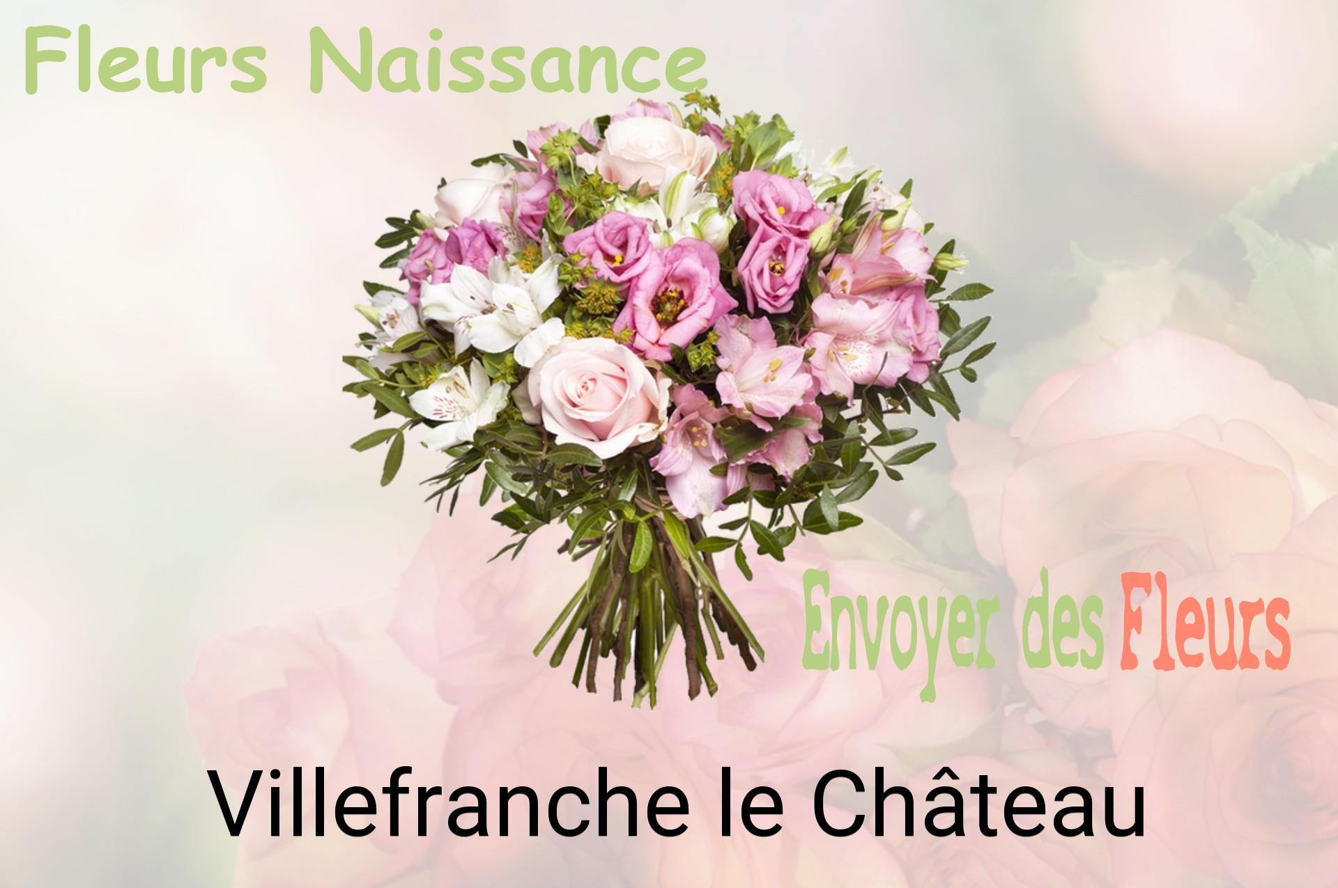 Bouquet de fleurs de naissance livré à Villefranche-le-Château